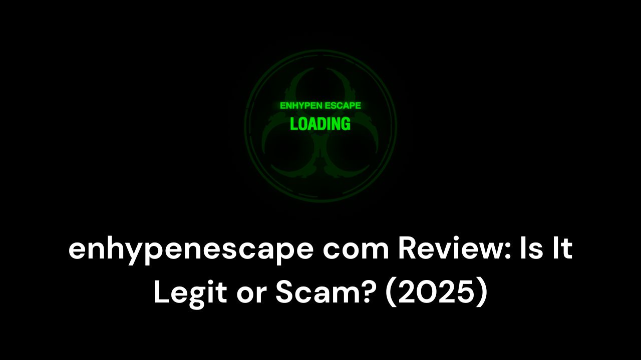 enhypenescape com Review: Is It Legit or Scam? (2025)